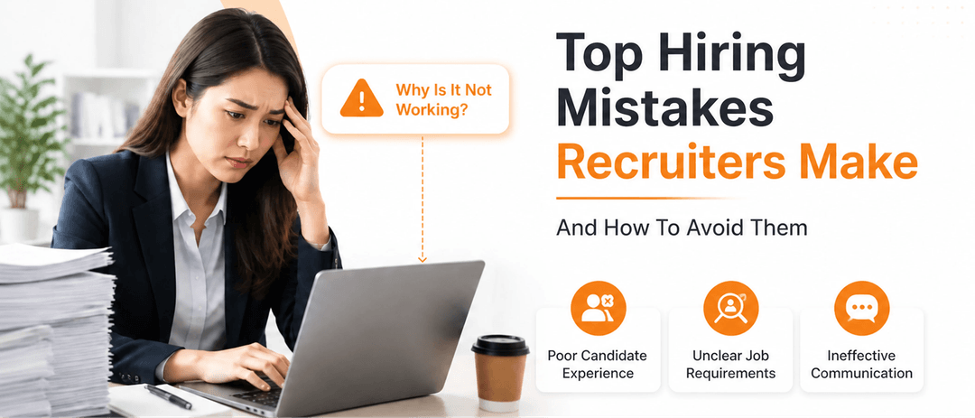 Top hiring mistakes recruiters make and how to avoid them for a better recruitment process.
