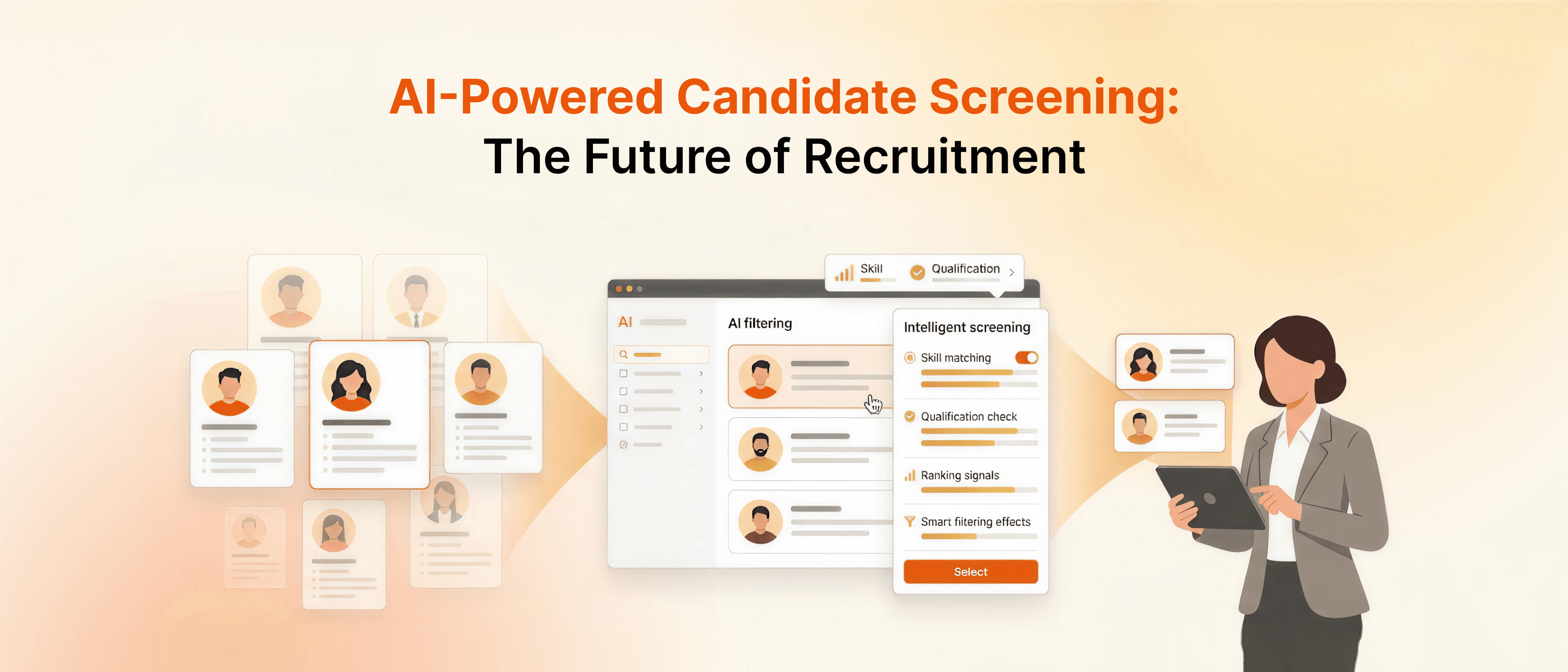AI-powered candidate screening software helping recruiters automate hiring, screen resumes faster, and improve recruitment efficiency.